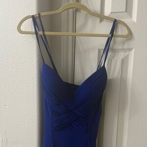 Niteline Royal Blue Strappy Prom Dress